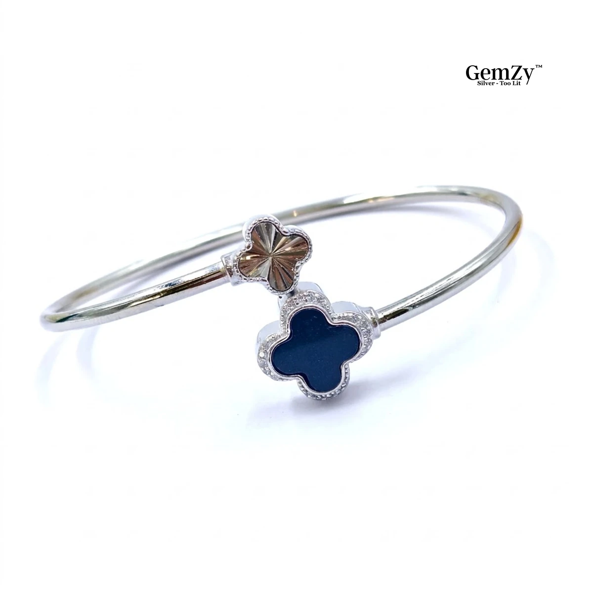 Premium VanCleef Clover Flexible Kada Bracelet