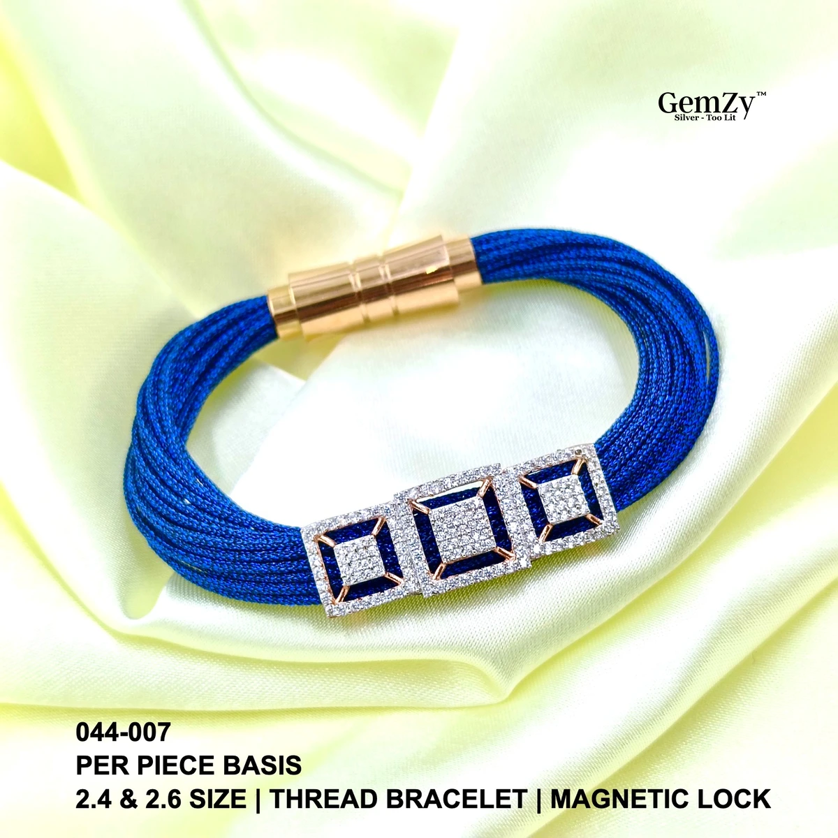 Elegant Thread Bracelets in 2.4 & 2.6 Sizes