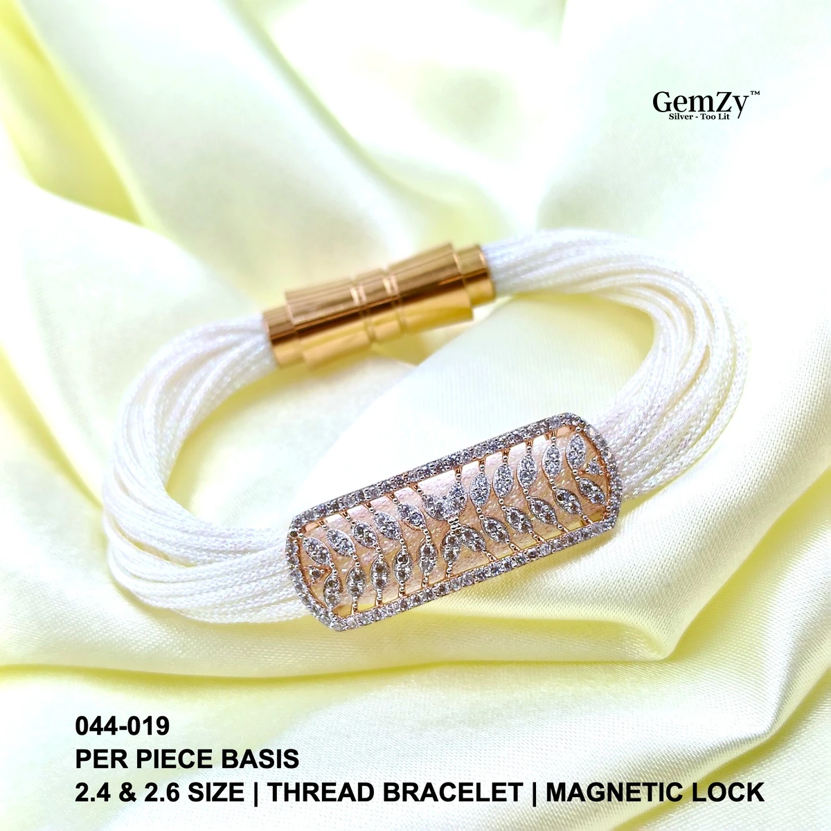 Elegant Thread Bracelets in 2.4 & 2.6 Sizes