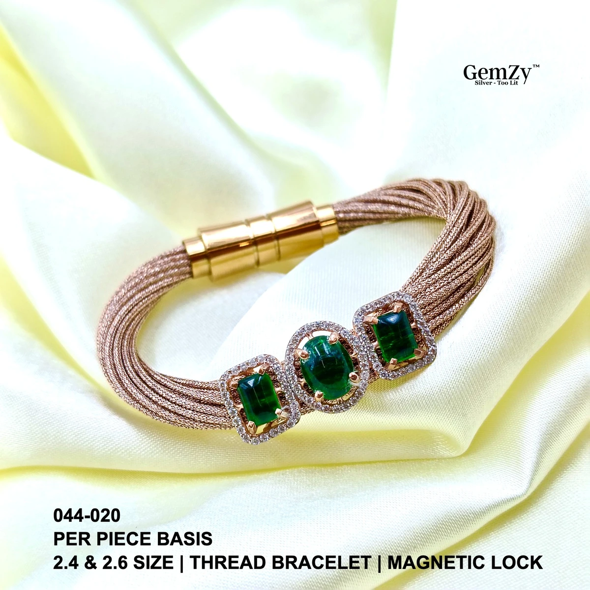 Elegant Thread Bracelets in 2.4 & 2.6 Sizes