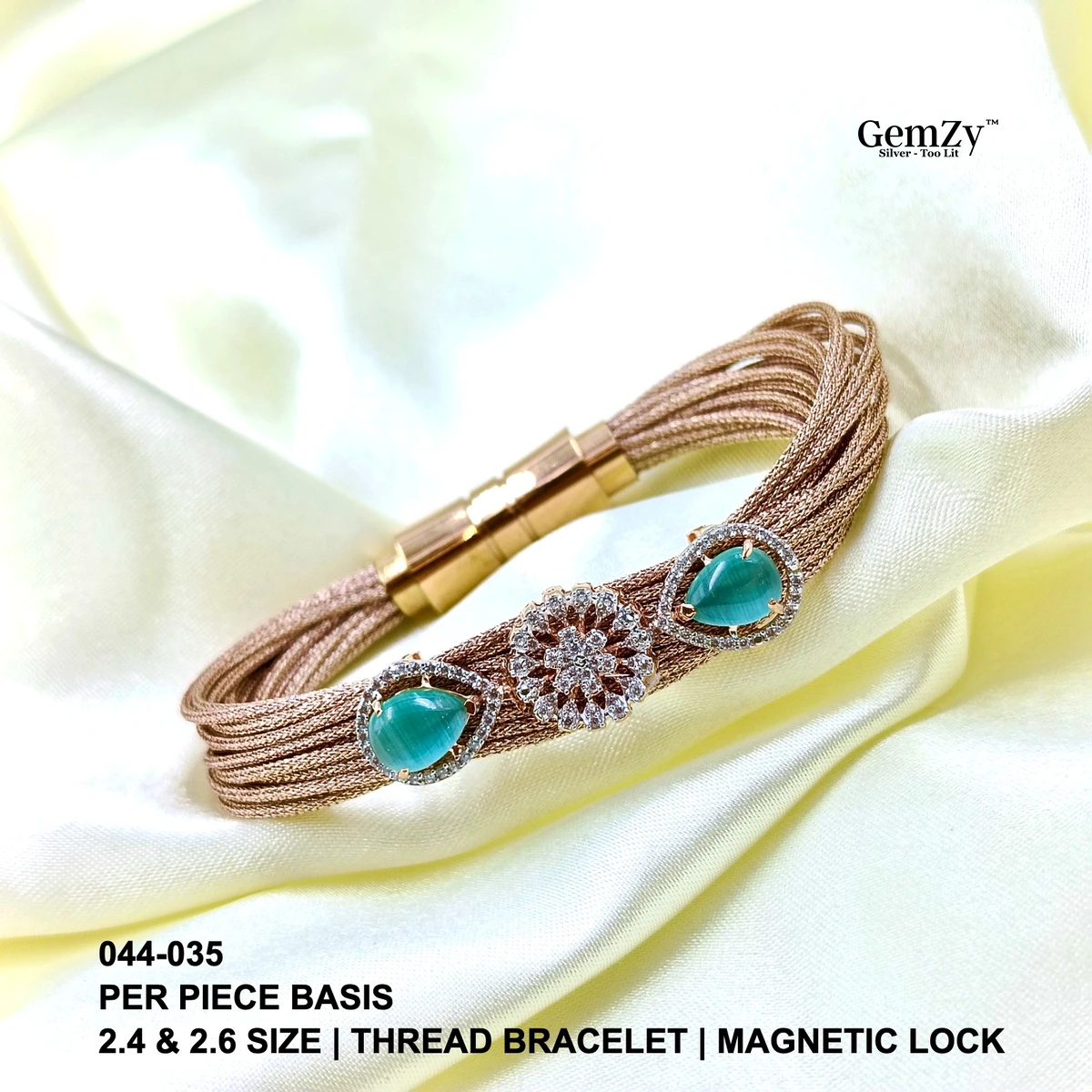 Stylish Thread Bracelets in 2.4 & 2.6 Sizes